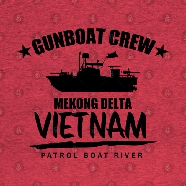 Gunboat Crew Mekong Delta Vietnam (subdued) by TCP